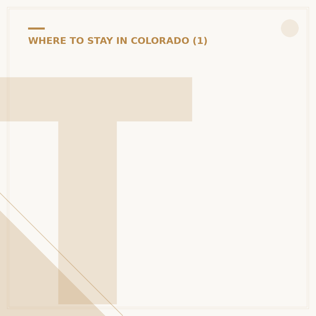 Telluride Where to Stay: Lodging Options by Area