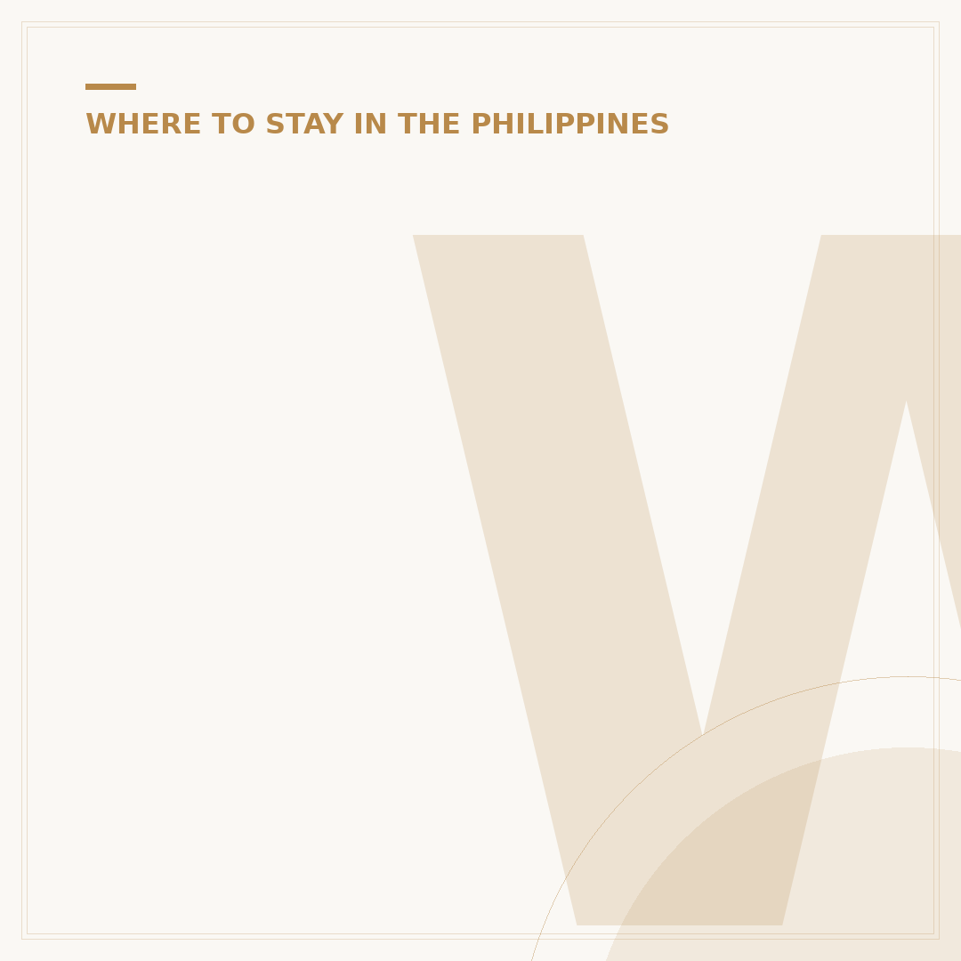 Where to Stay in Bohol, Philippines