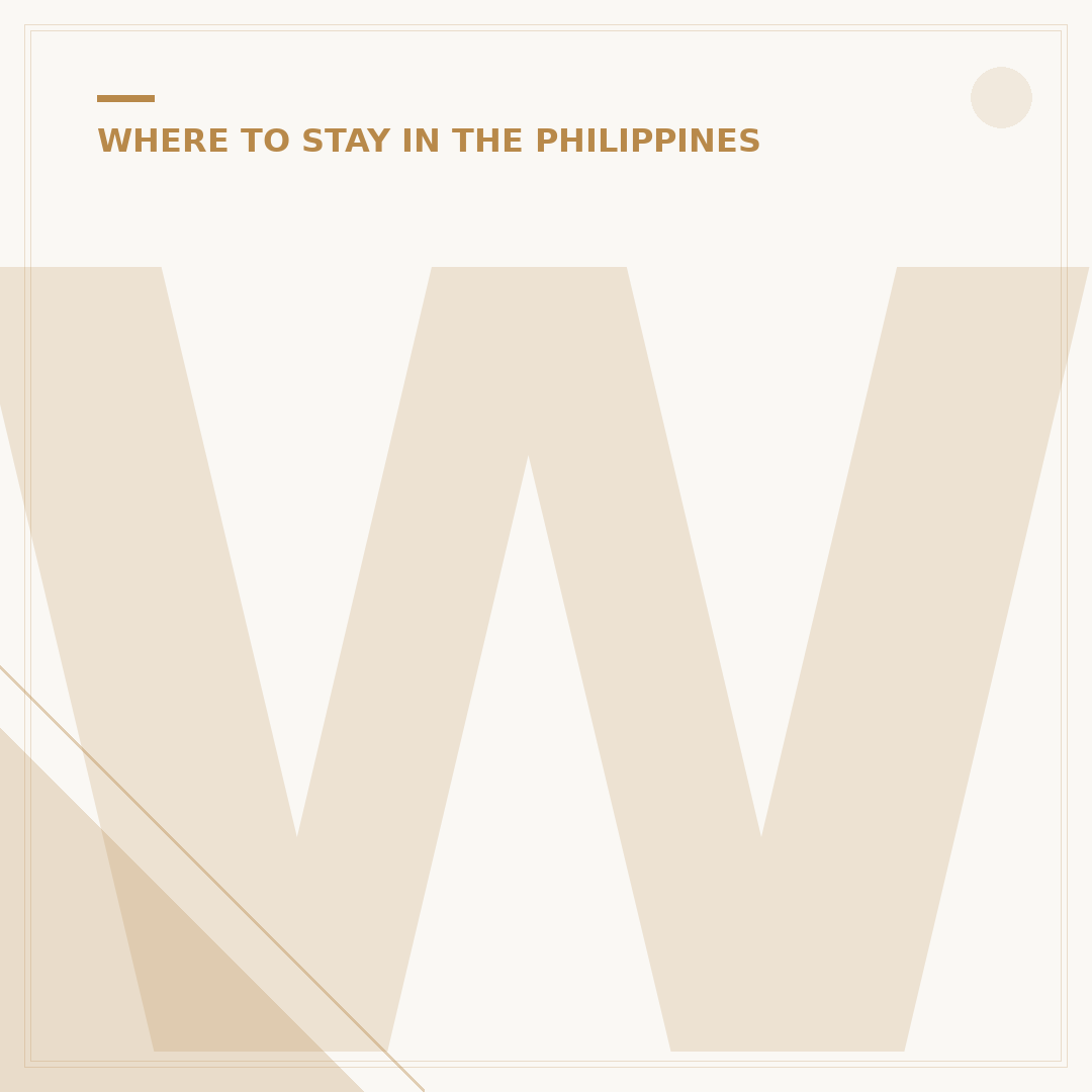 Where to Stay in Manila, Philippines