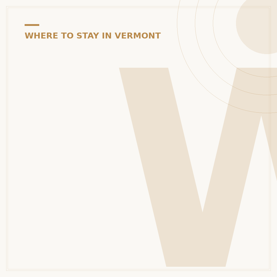 Where to Stay in Stowe VT in the Fall: Lodging Choices