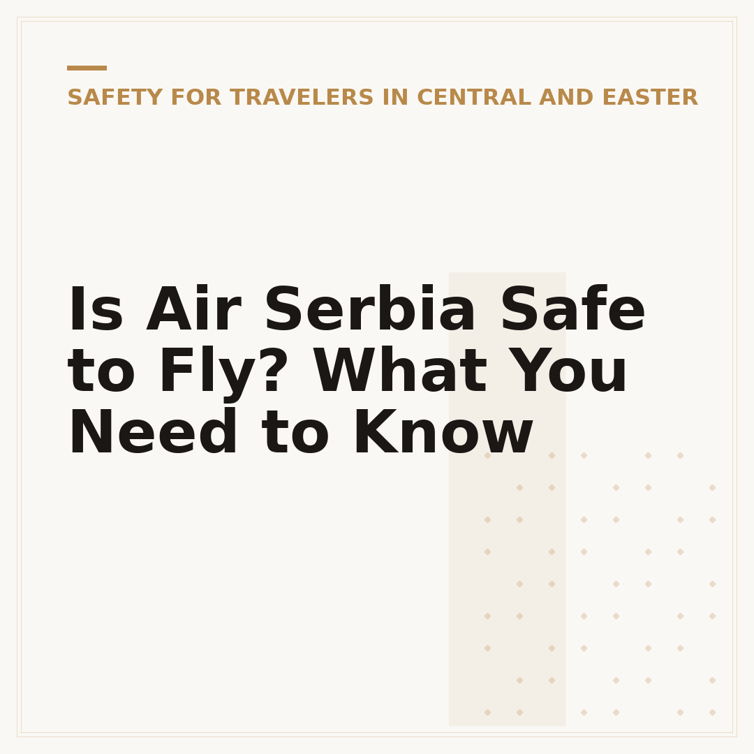 Is Air Serbia Safe to Fly? What You Need to Know