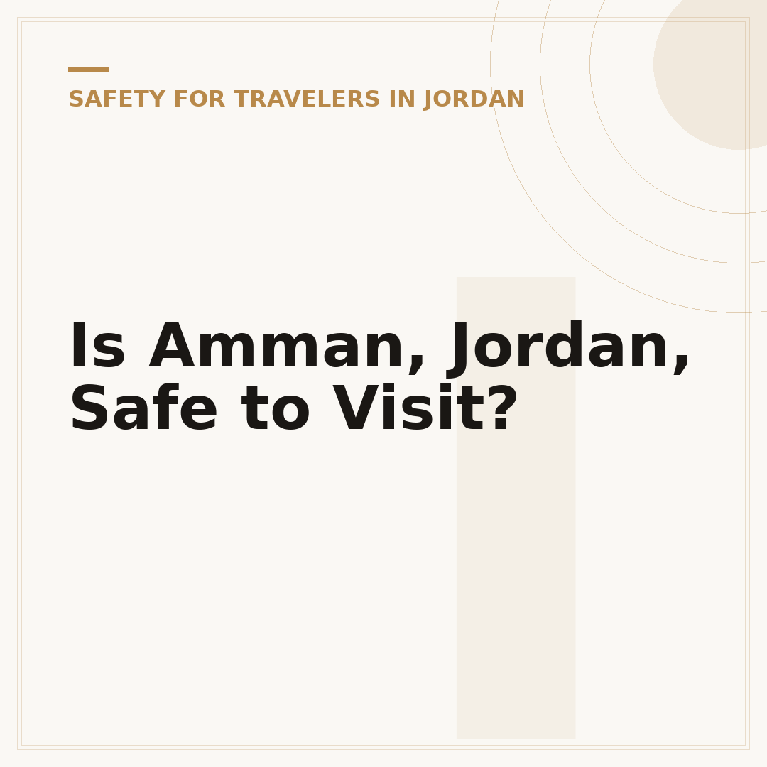 Is Amman, Jordan, Safe to Visit?