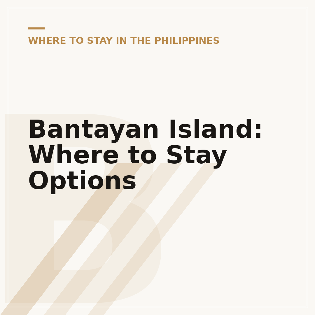 Bantayan Island: Where to Stay Options