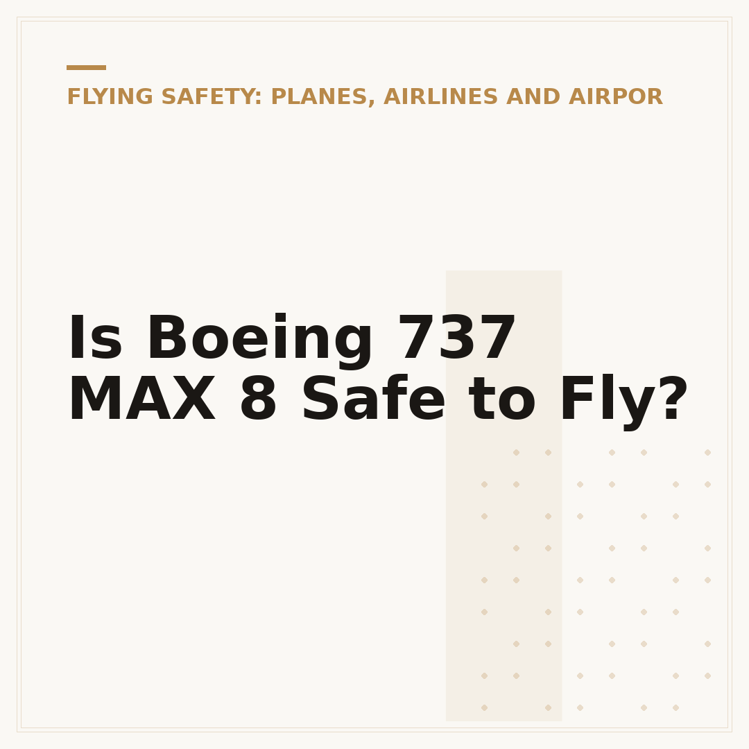 Is Boeing 737 MAX 8 Safe to Fly?