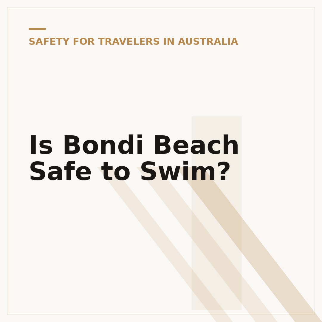 Is Bondi Beach Safe to Swim?