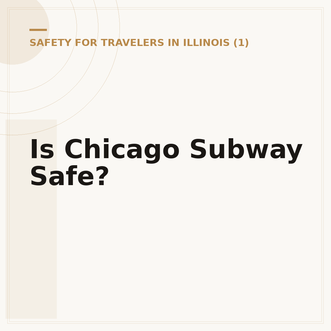 Is Chicago Subway Safe?