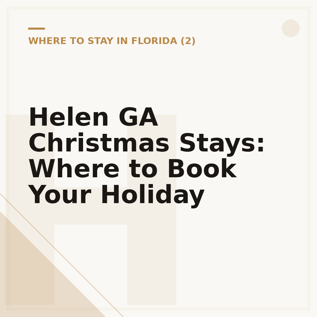 Helen GA Christmas Stays: Where to Book Your Holiday