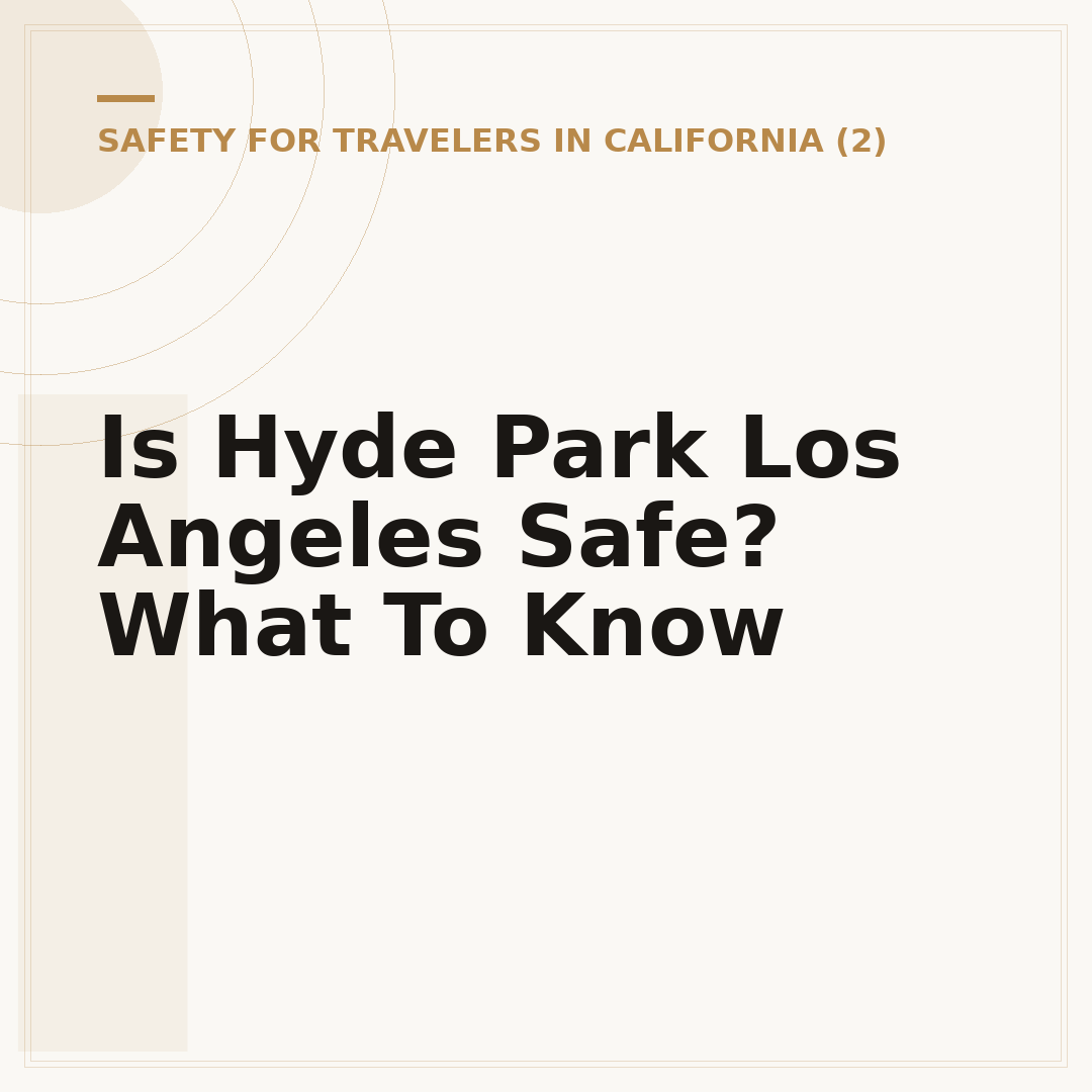 Is Hyde Park Los Angeles Safe? What To Know