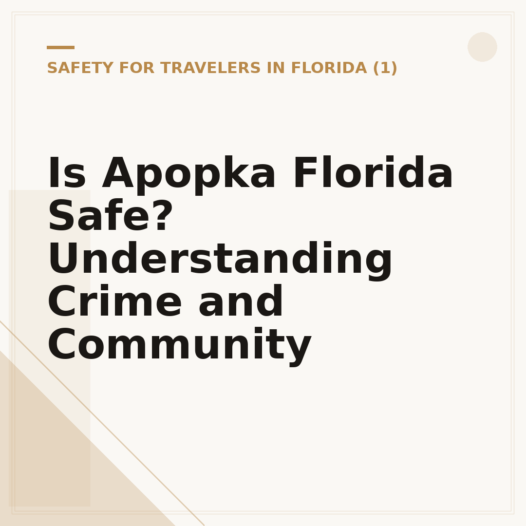 Is Apopka Florida Safe? Understanding Crime and Community
