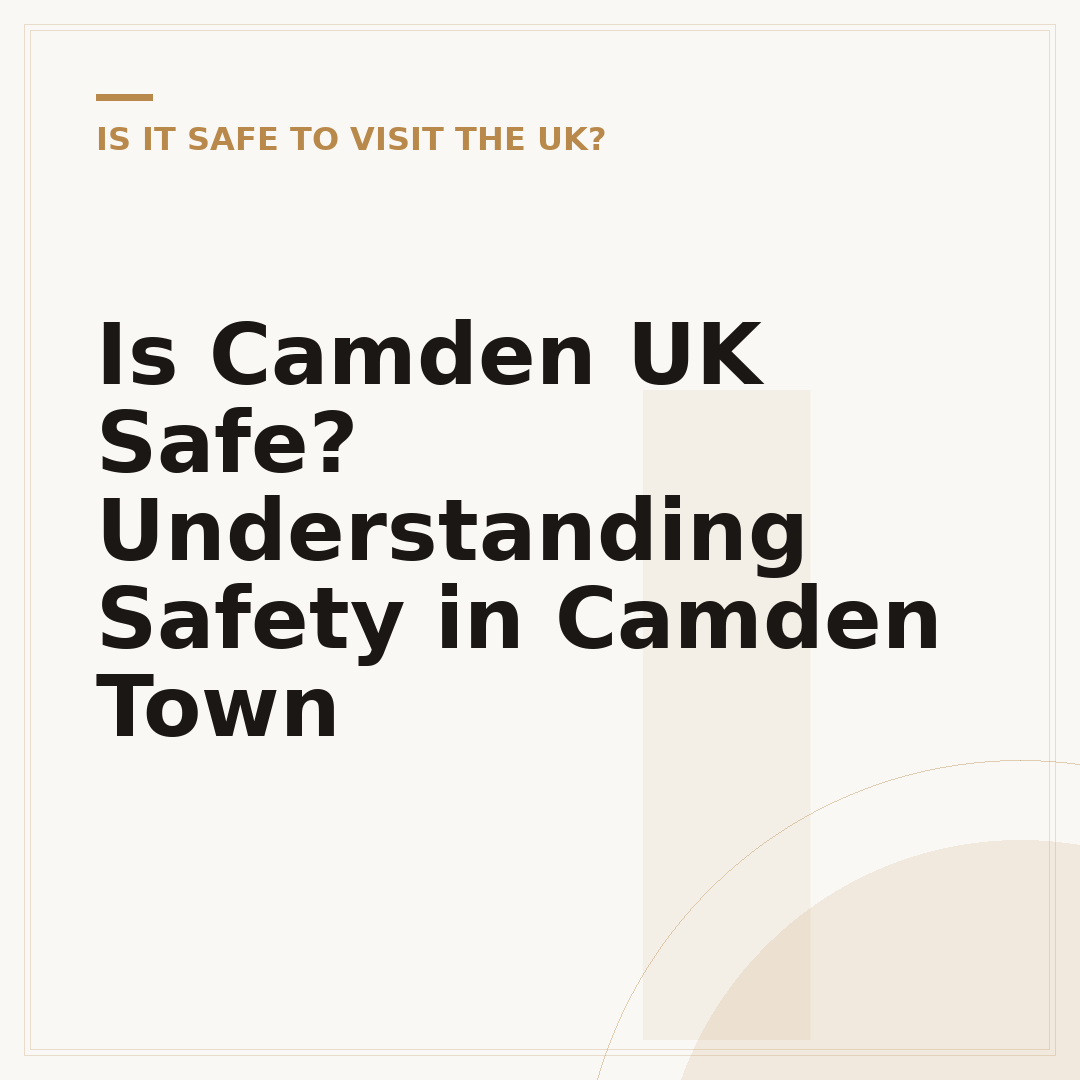 Is Camden UK Safe? Understanding Safety in Camden Town