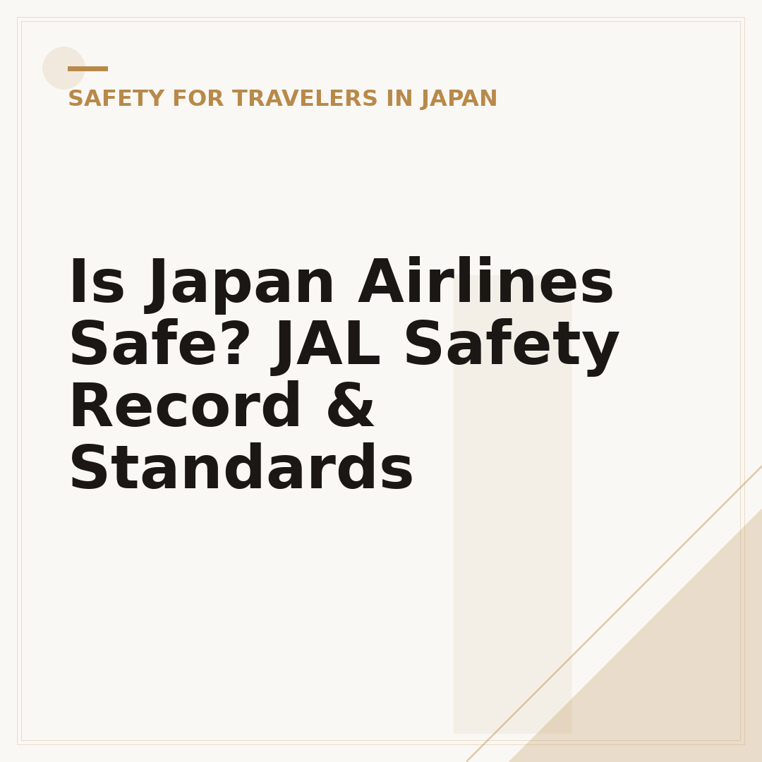 Is Japan Airlines Safe? JAL Safety Record & Standards