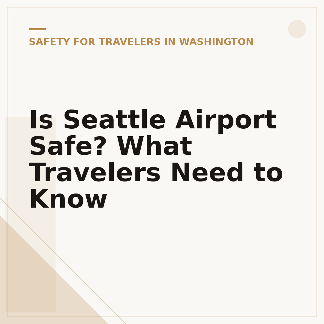 Is Seattle Airport Safe? What Travelers Need to Know