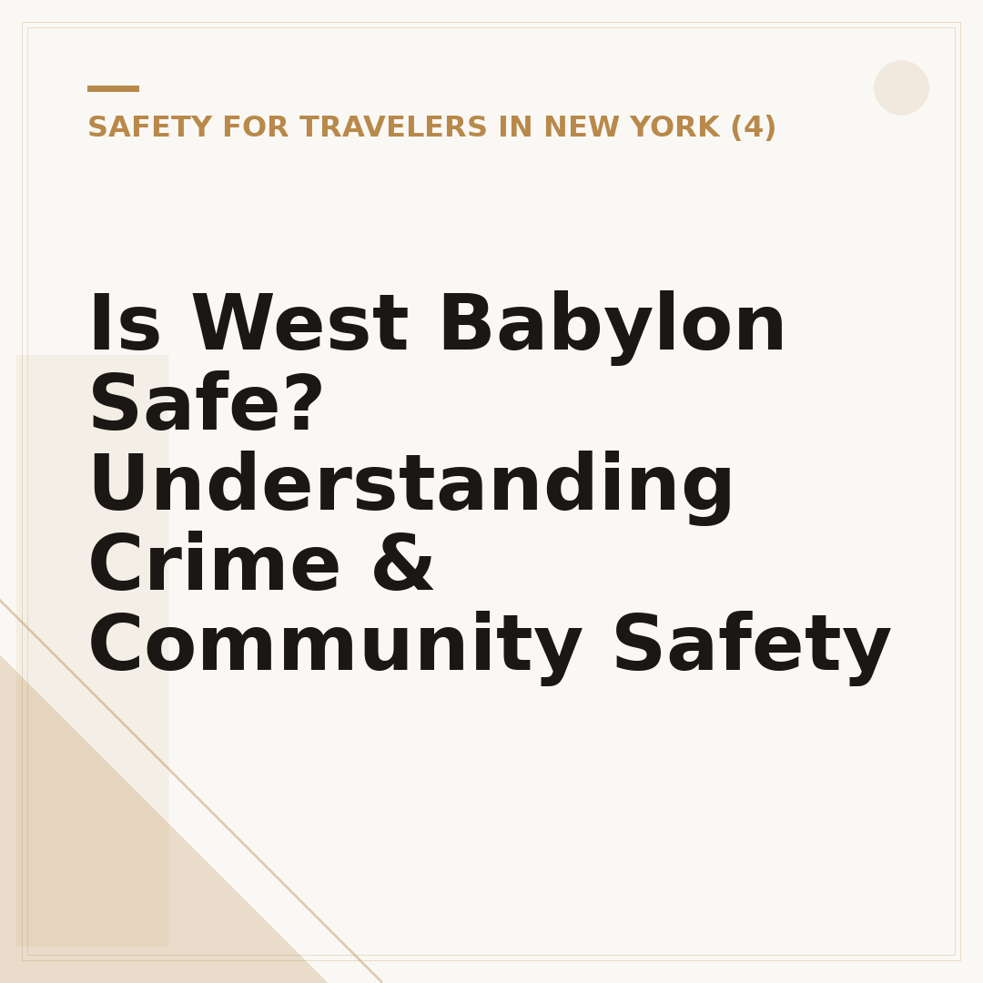 Is West Babylon Safe? Understanding Crime & Community Safety