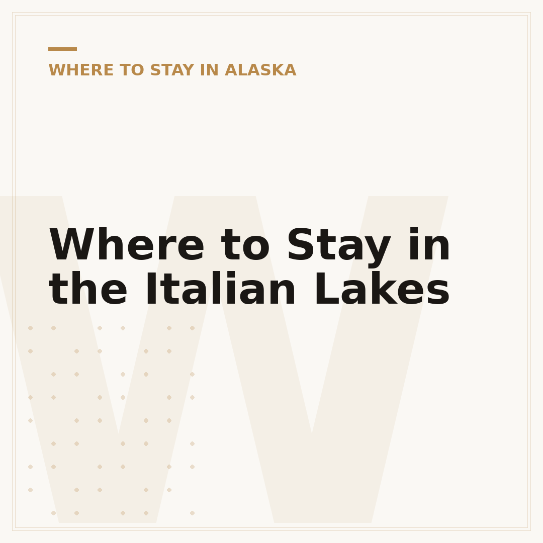Where to Stay in the Italian Lakes
