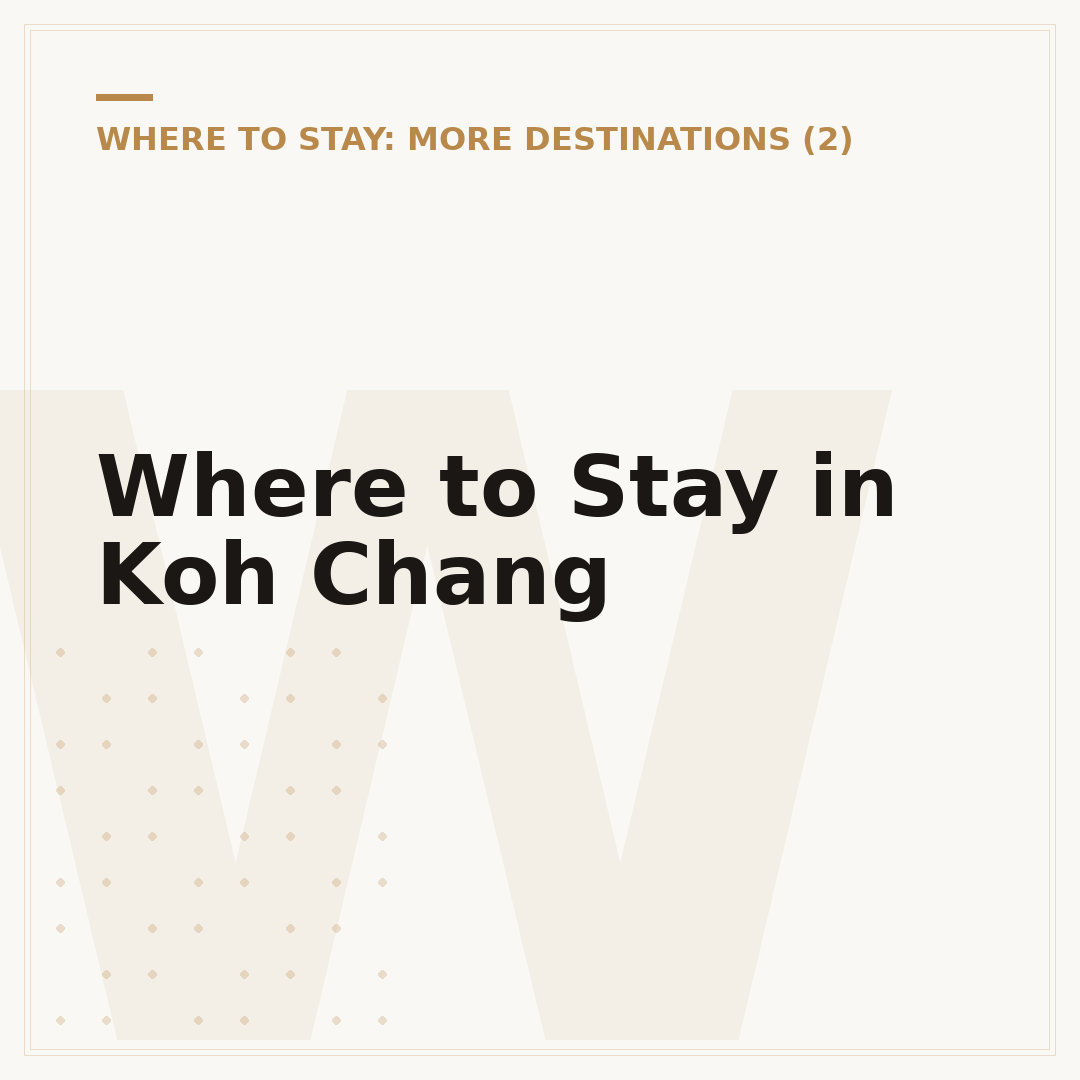 Where to Stay in Koh Chang