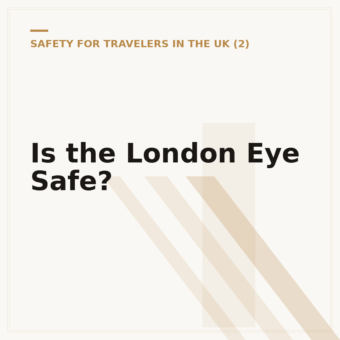 Is the London Eye Safe?