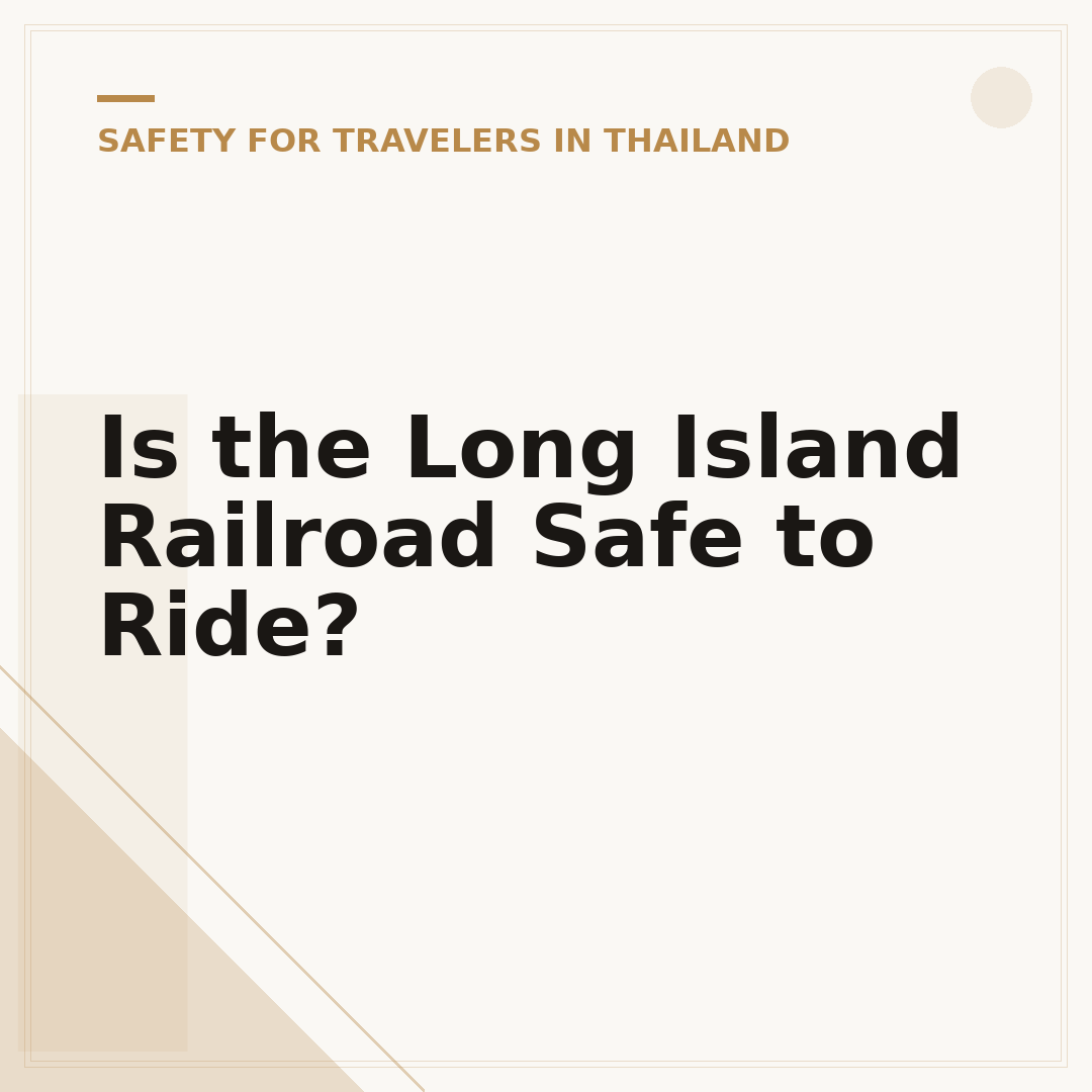 Is the Long Island Railroad Safe to Ride?
