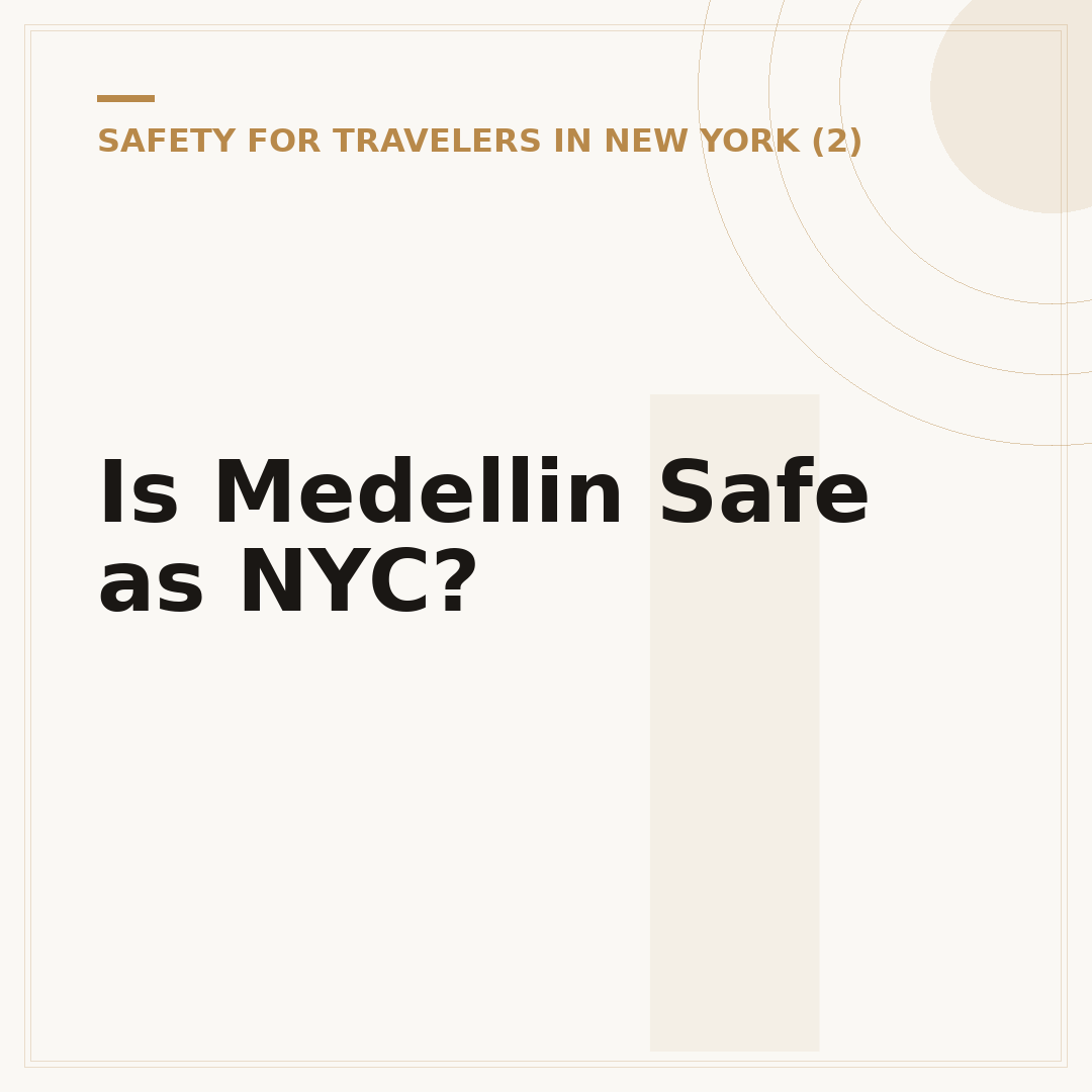 Is Medellin Safe as NYC?