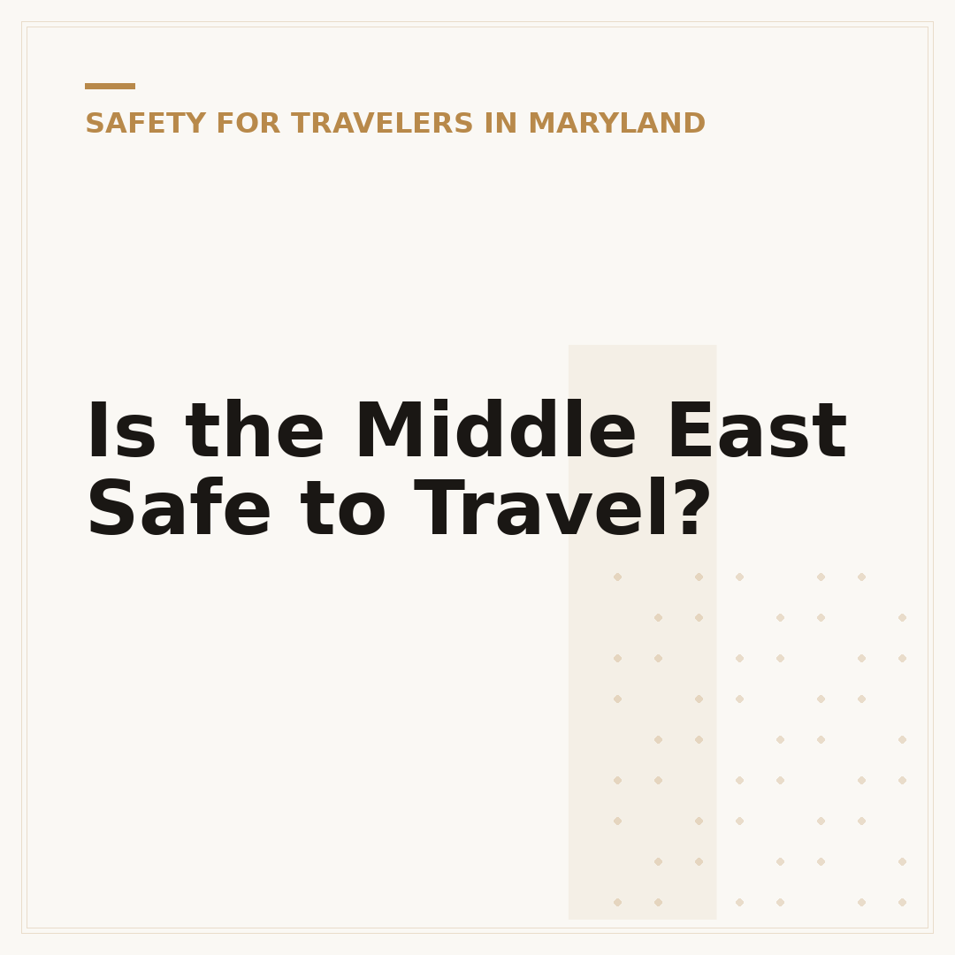 Is the Middle East Safe to Travel?