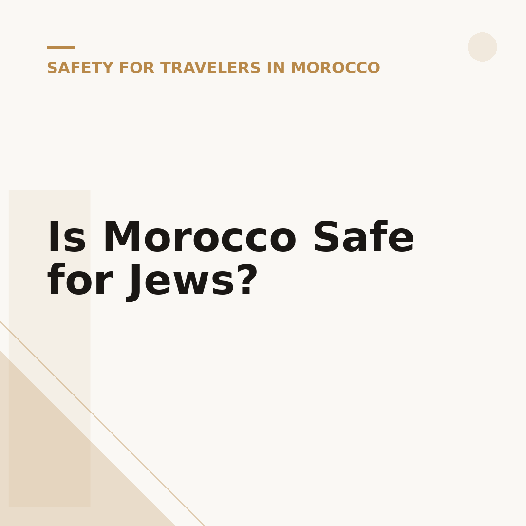 Is Morocco Safe for Jews?