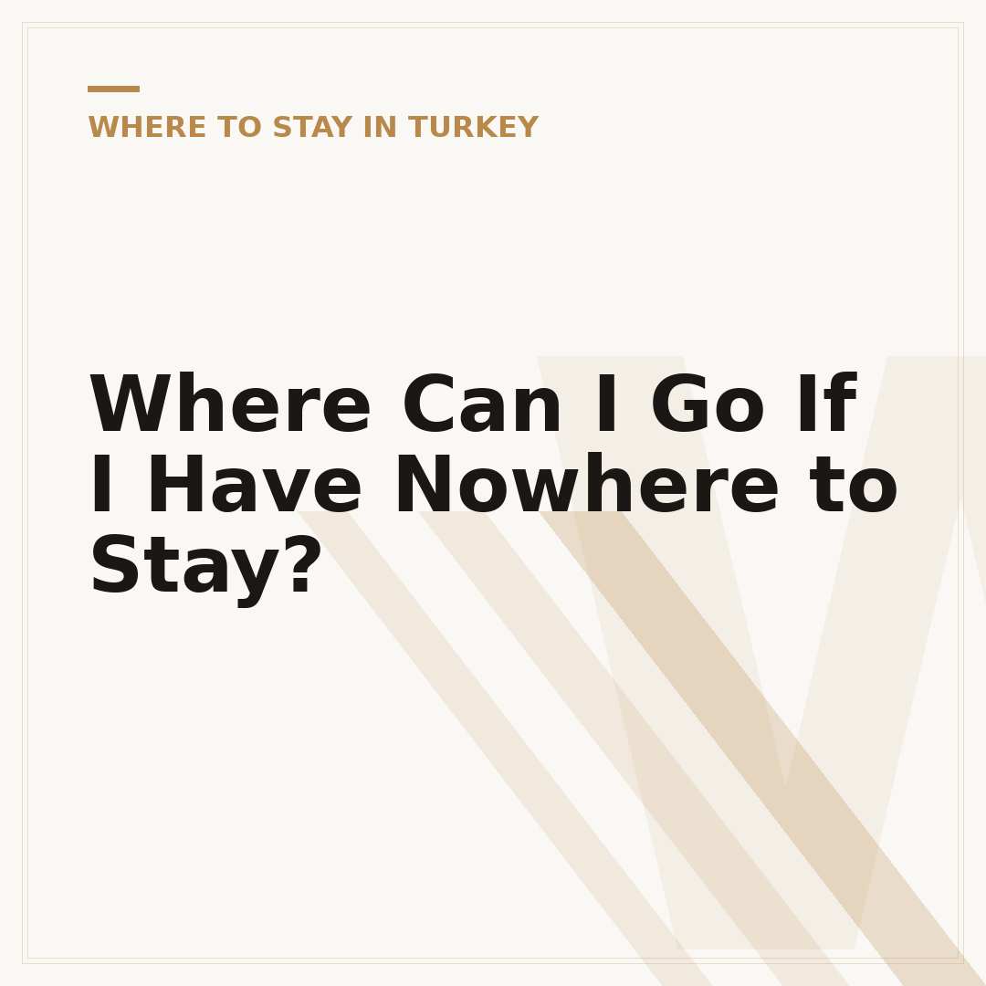 Where Can I Go If I Have Nowhere to Stay?