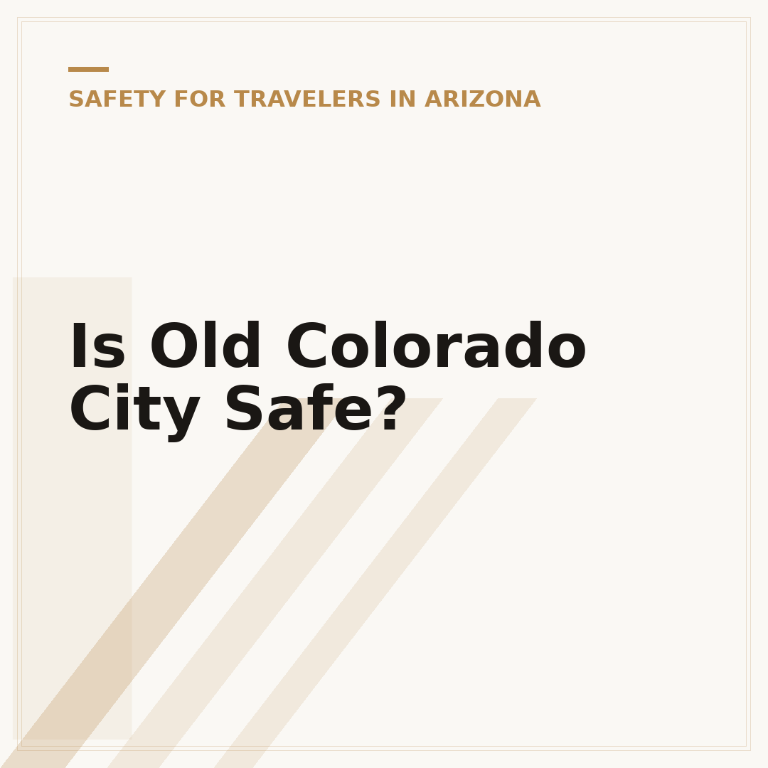 Is Old Colorado City Safe?