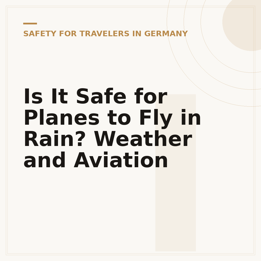Is It Safe for Planes to Fly in Rain? Weather and Aviation