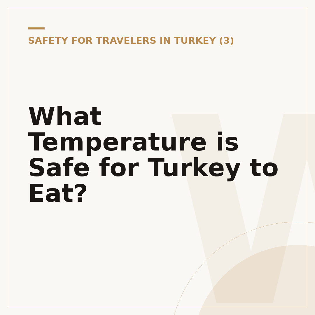 What Temperature is Safe for Turkey to Eat?