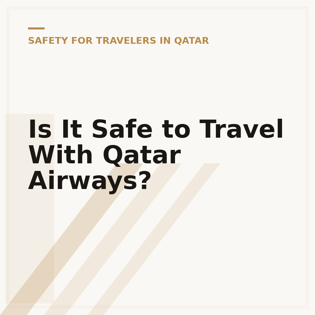 Is It Safe to Travel With Qatar Airways?