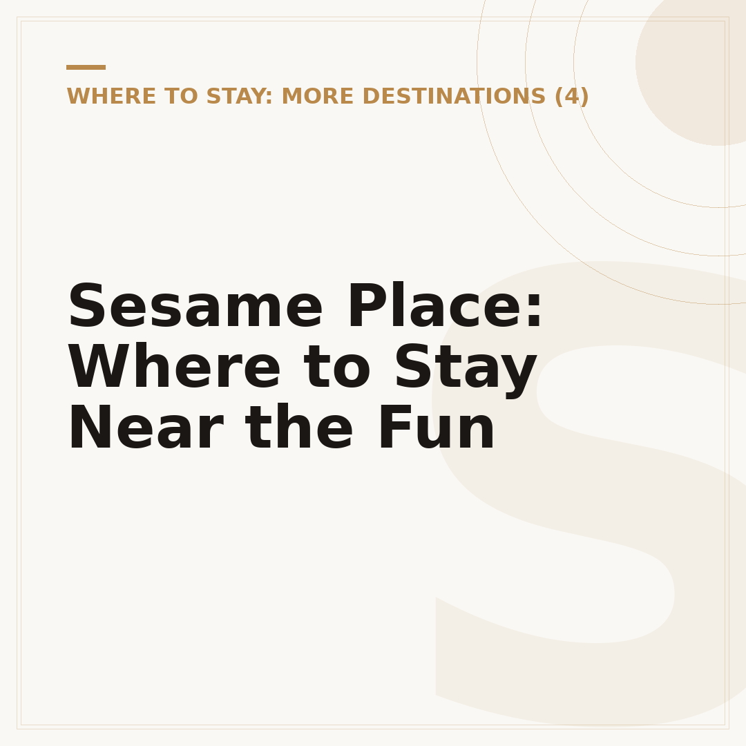 Sesame Place: Where to Stay Near the Fun