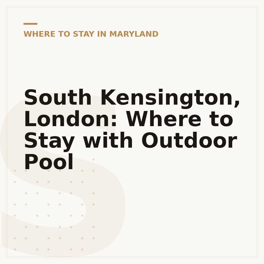 South Kensington, London: Where to Stay with Outdoor Pool