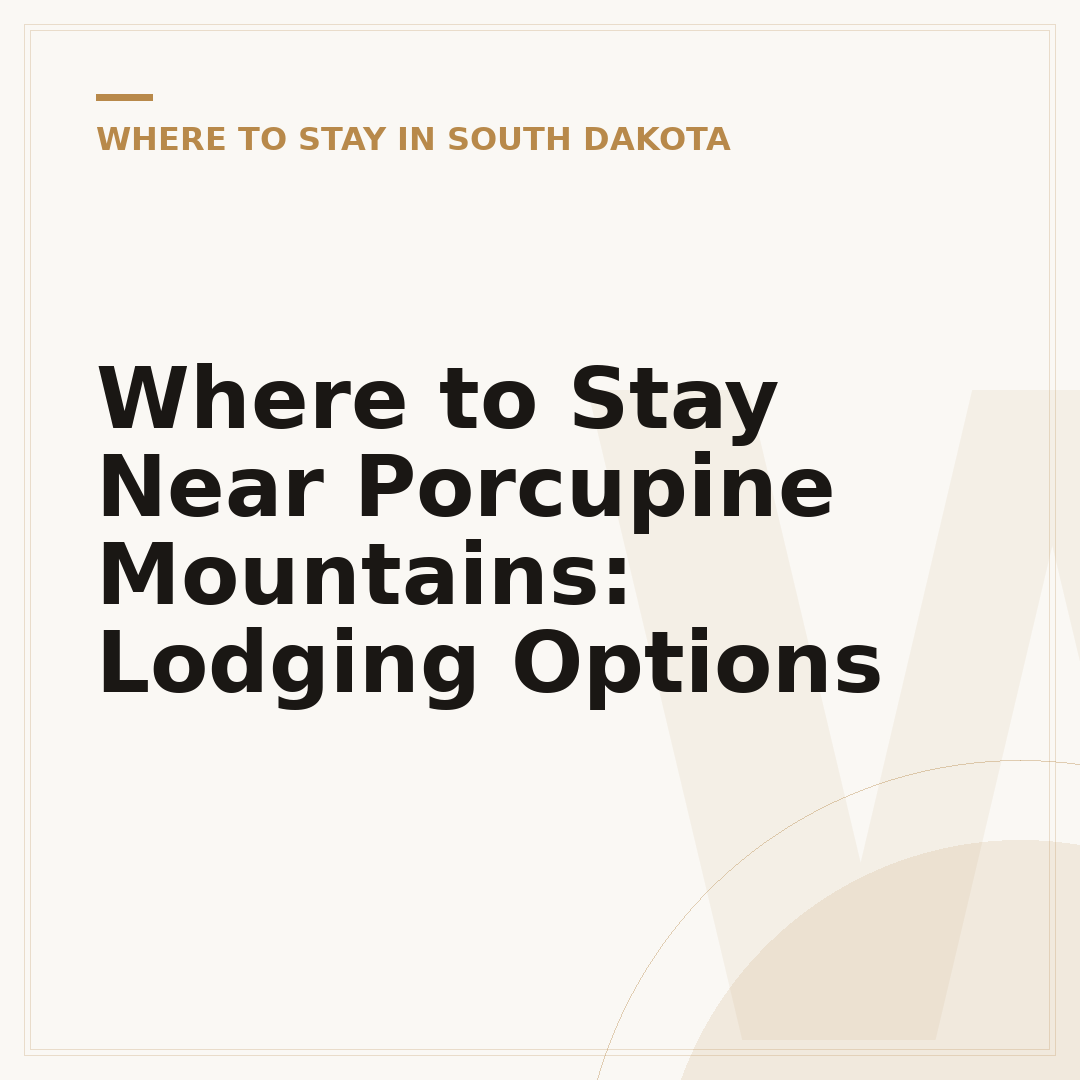 Where to Stay Near Porcupine Mountains: Lodging Options