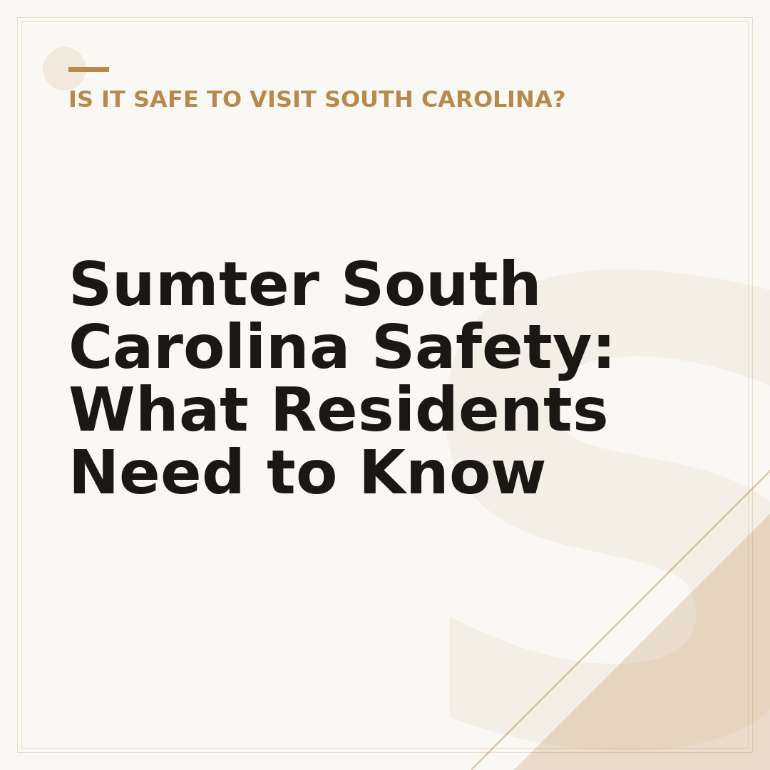 Sumter South Carolina Safety: What Residents Need to Know