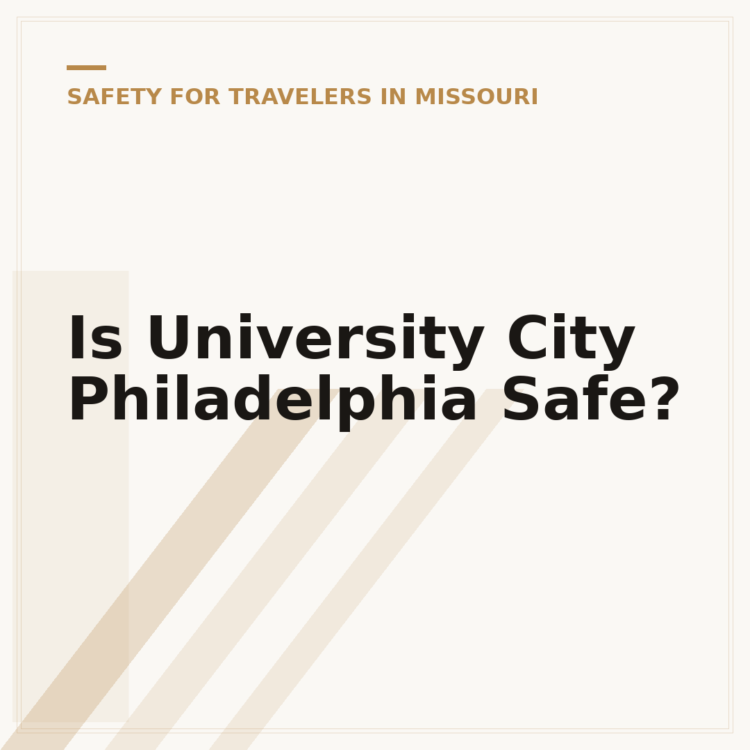Is University City Philadelphia Safe?