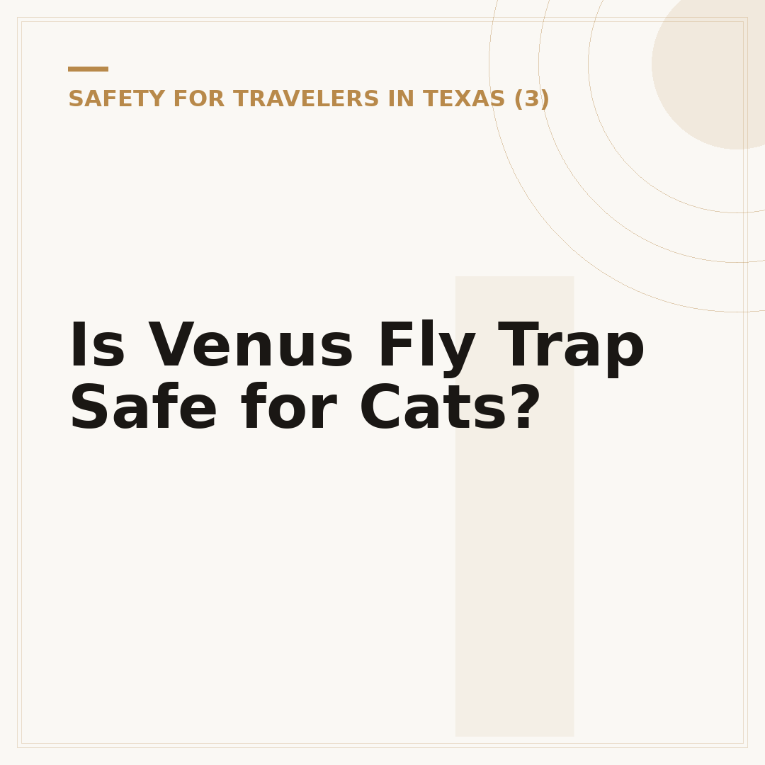 Is Venus Fly Trap Safe for Cats?