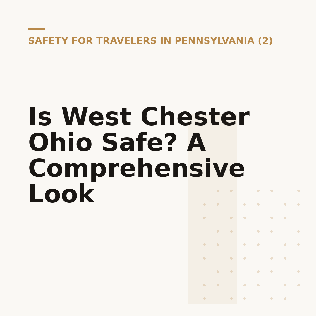 Is West Chester Ohio Safe? A Comprehensive Look