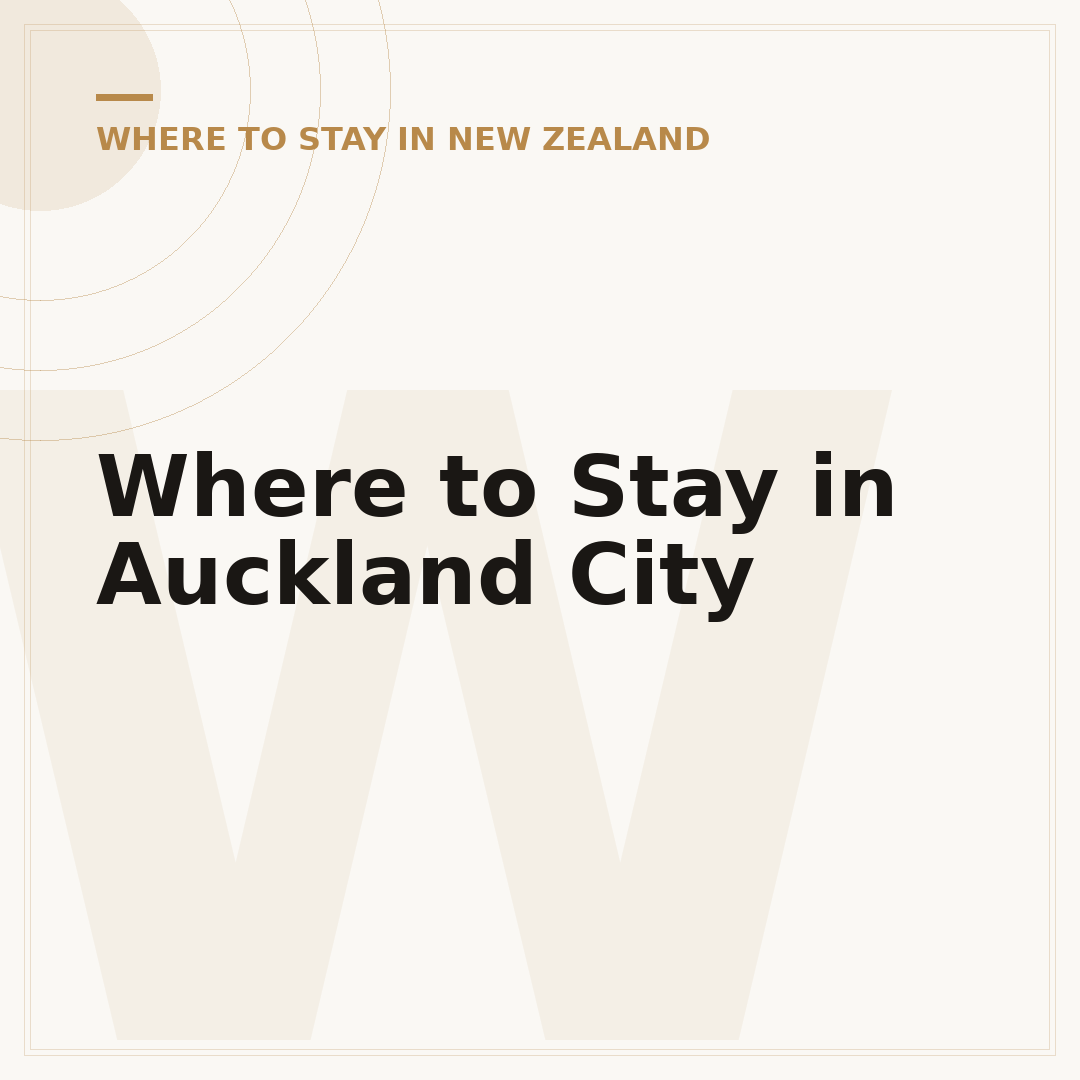 Where to Stay in Auckland City