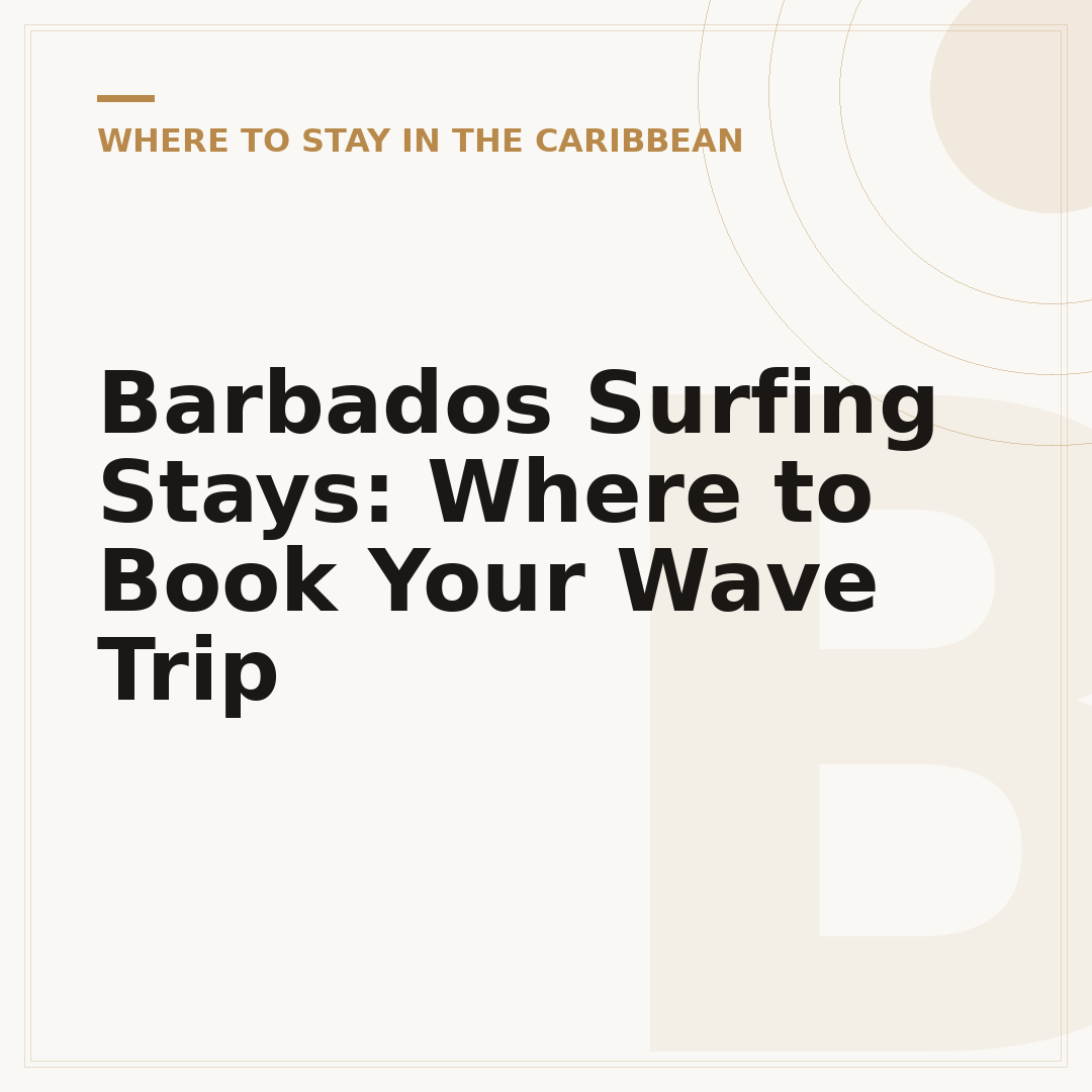 Barbados Surfing Stays: Where to Book Your Wave Trip