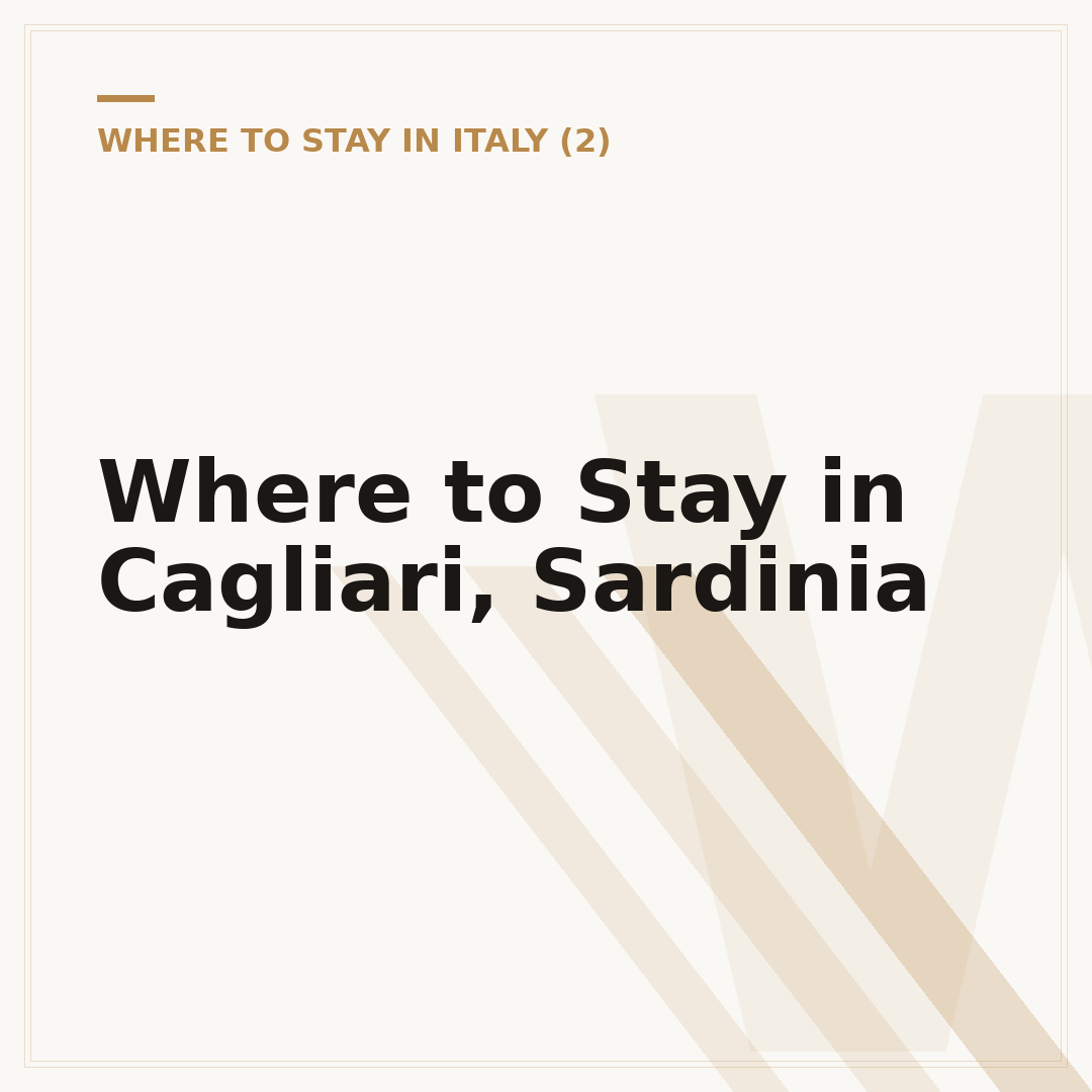 Where to Stay in Cagliari, Sardinia