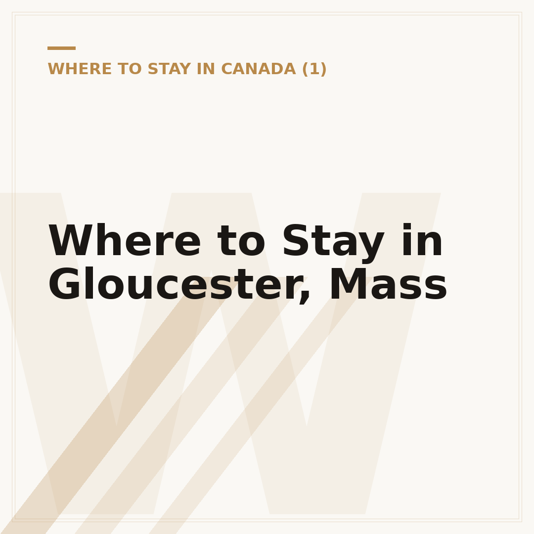 Where to Stay in Gloucester, Mass