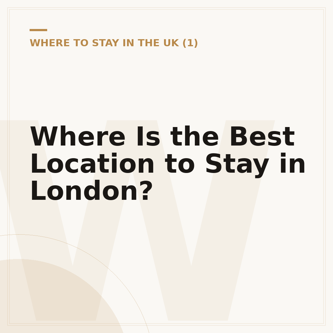 Where Is the Best Location to Stay in London?
