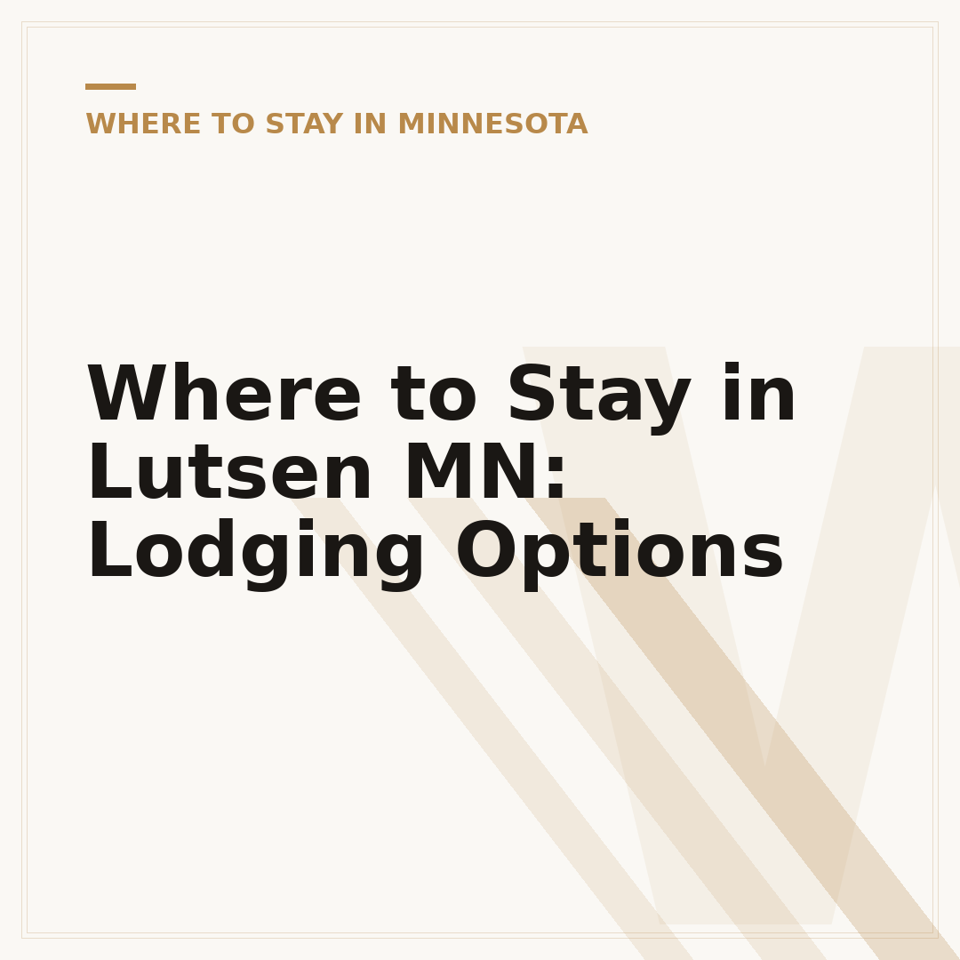 Where to Stay in Lutsen MN: Lodging Options