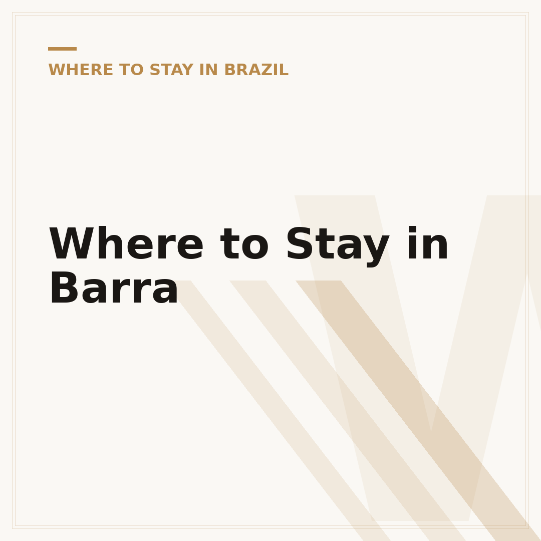 Where to Stay in Barra