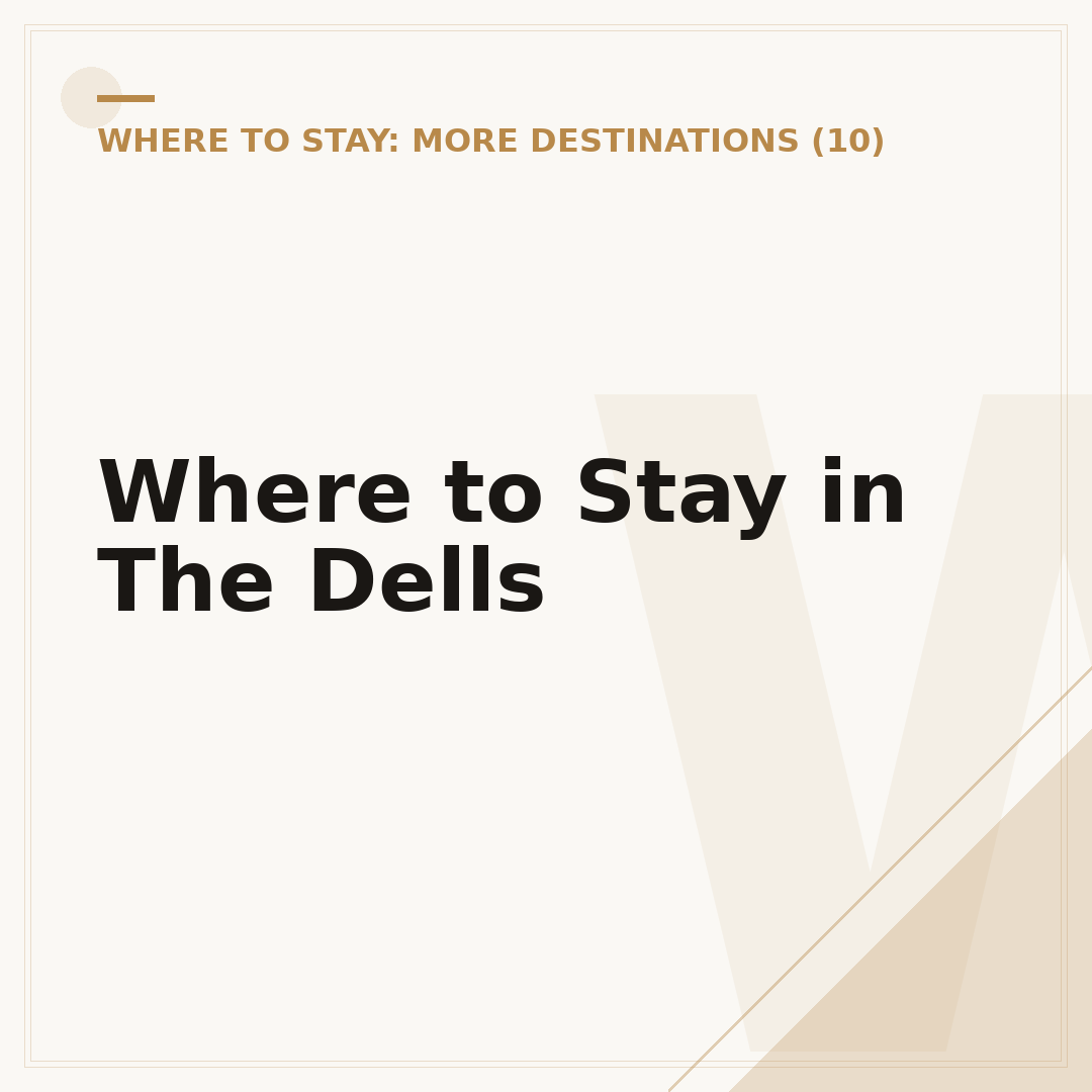 Where to Stay in The Dells
