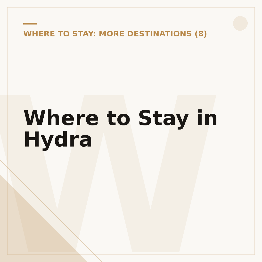 Where to Stay in Hydra