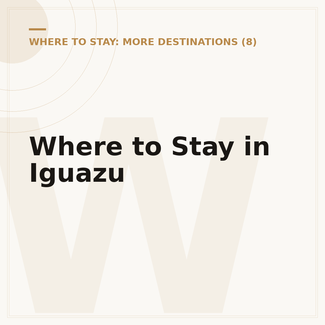 Where to Stay in Iguazu