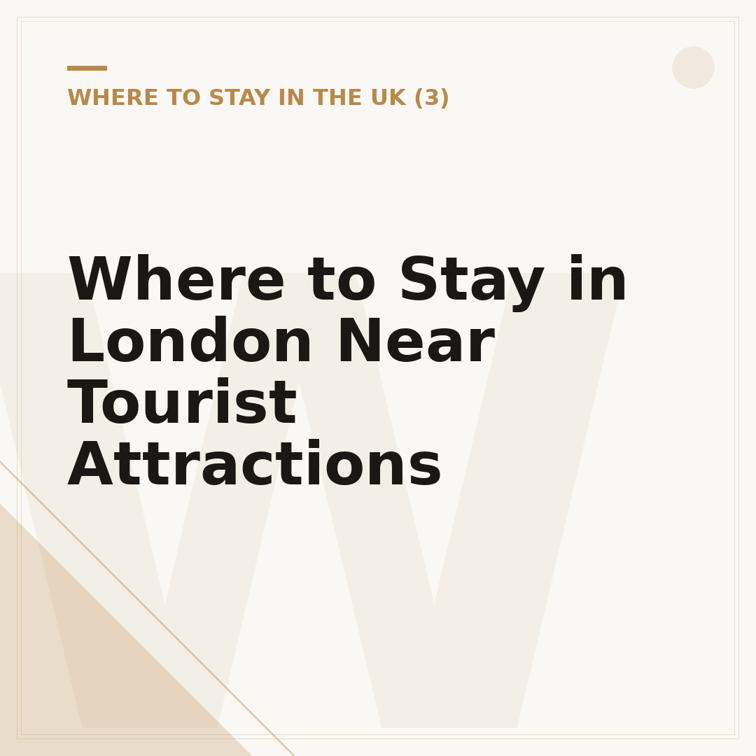 Where to Stay in London Near Tourist Attractions