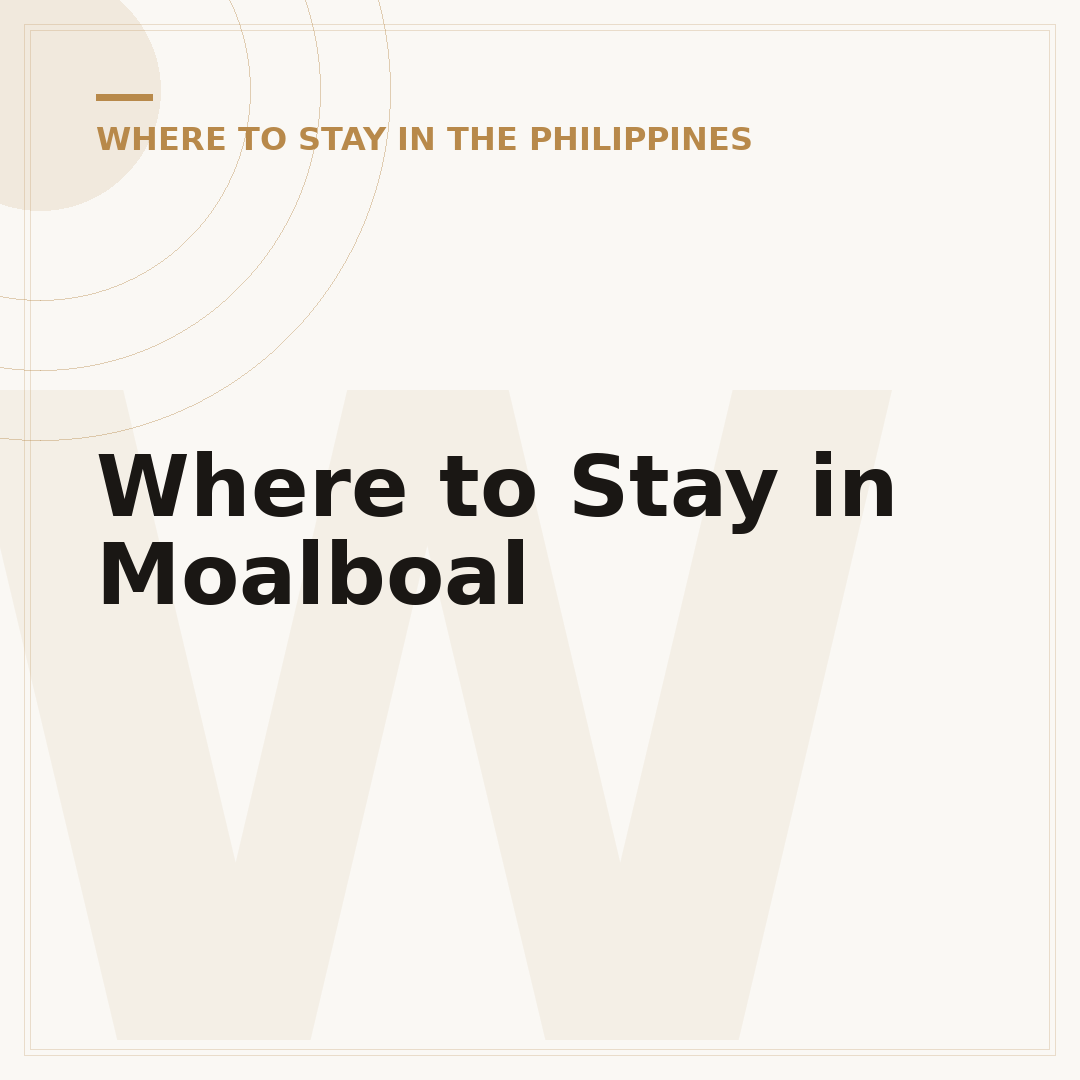 Where to Stay in Moalboal