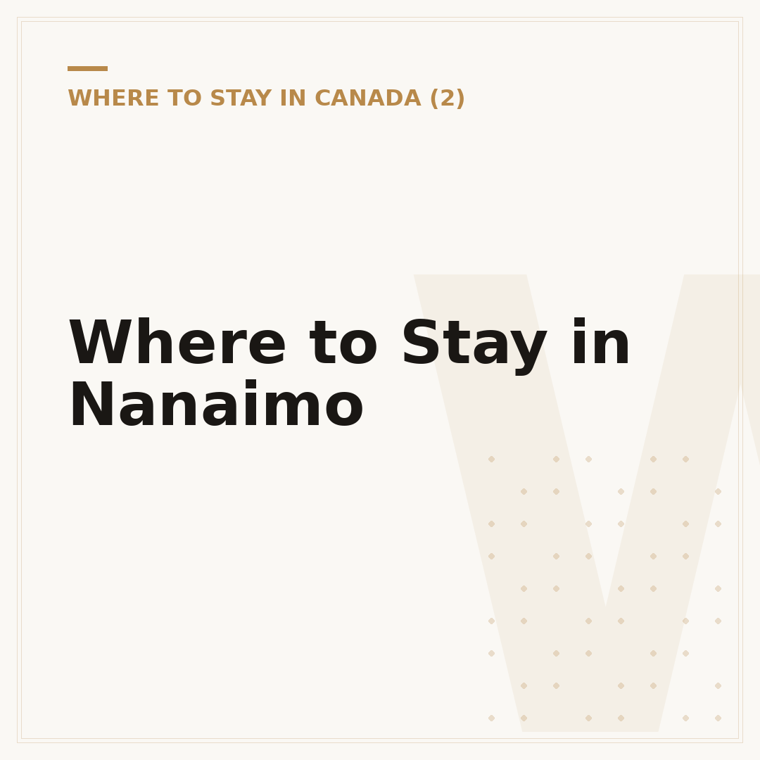 Where to Stay in Nanaimo
