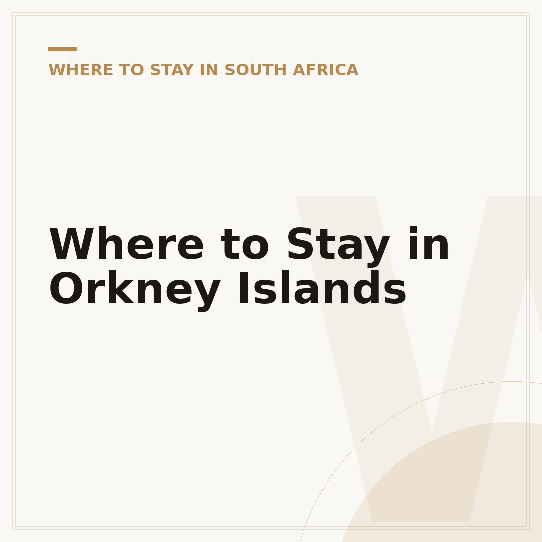 Where to Stay in Orkney Islands